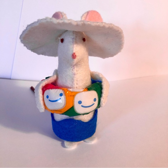Handmade Other - Vacation Felt Mouse Art Doll with inner tube floatie beach fun handmade